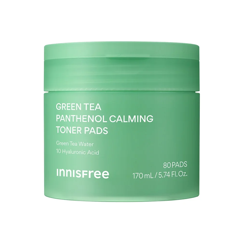 Green Tea Panthenol Calming Toner Pads
