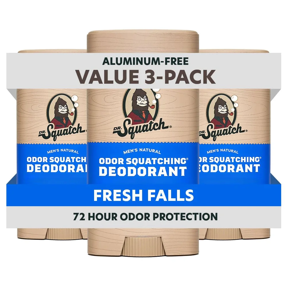 Natural Men's Deodorant, 3 Pack