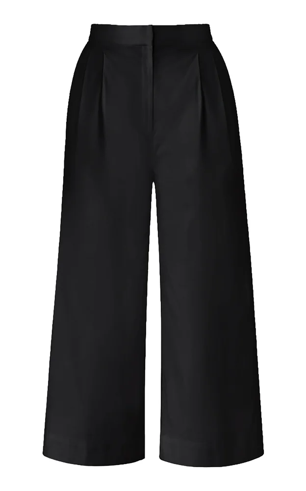 Te Pienso Stretch-Cotton Culotte Pants