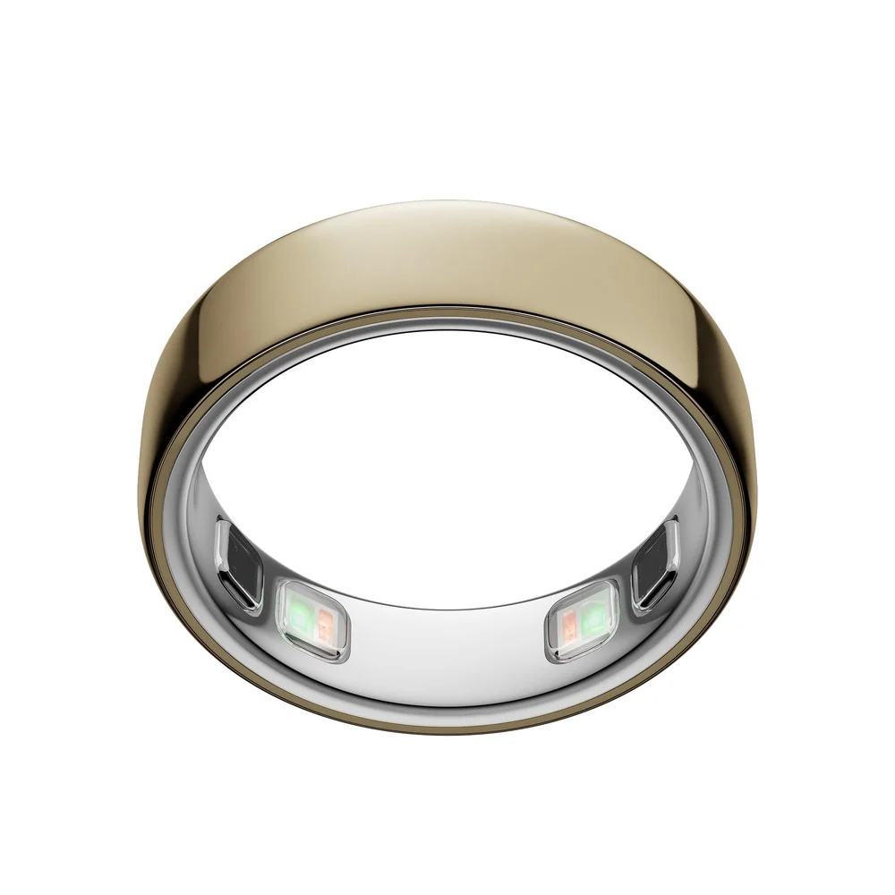 Oura Ring 5 Smart Wearable Gold Size 8 Fitness & Sleep Tracker