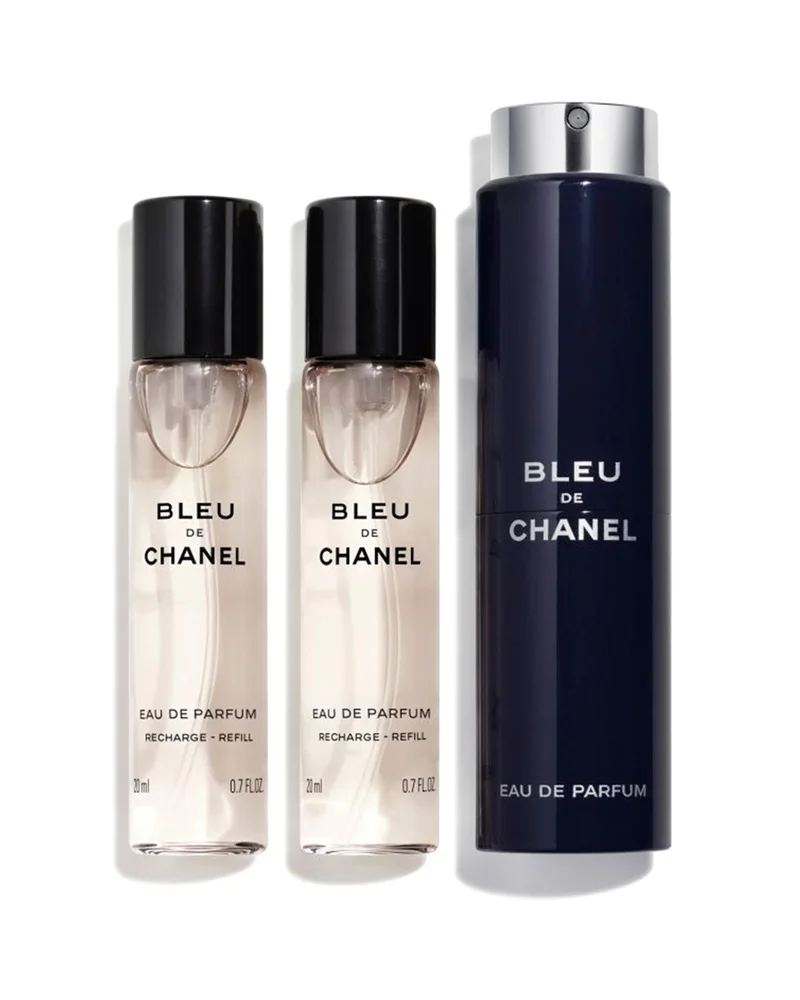 BLEU DE CHANEL Eau de Parfum Refillable Travel Spray Set