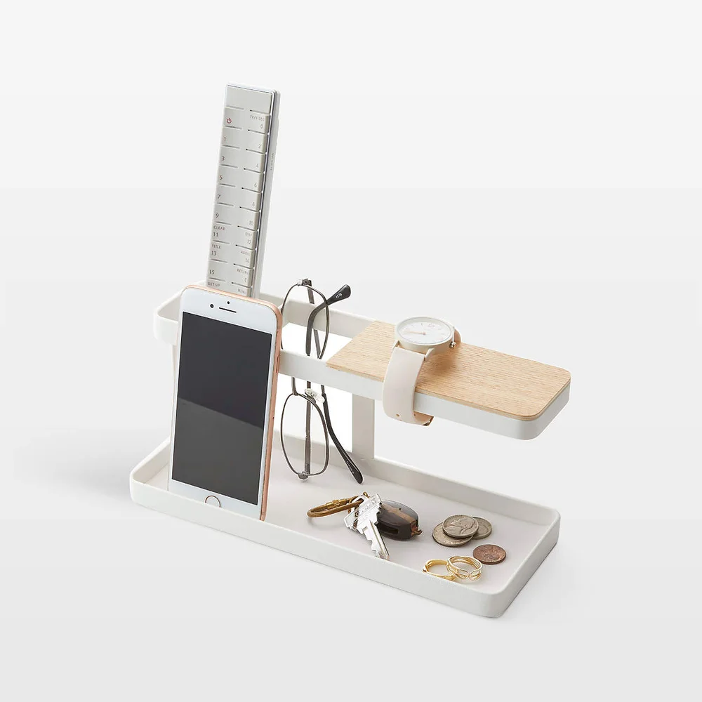 White Steel Desk Organizer