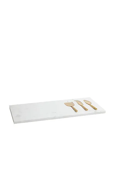 Marble Tray With Set Of 3 Cheese Tools