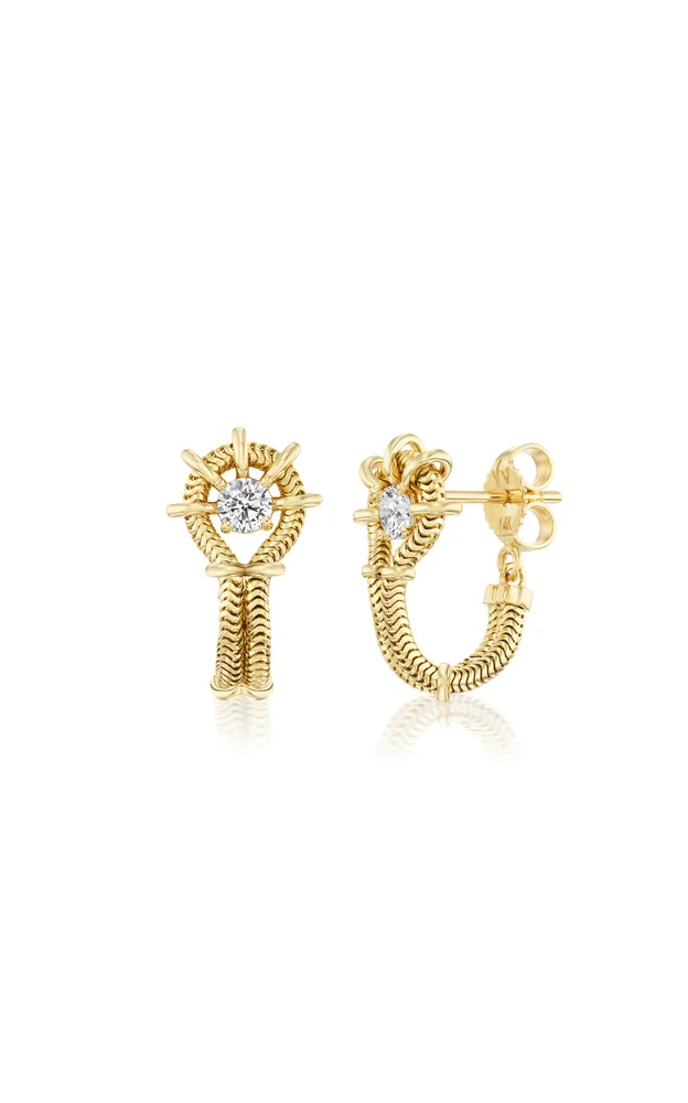 14K Yellow Gold Louise Chain Earrings