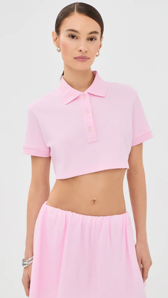 Cropped Polo Top
