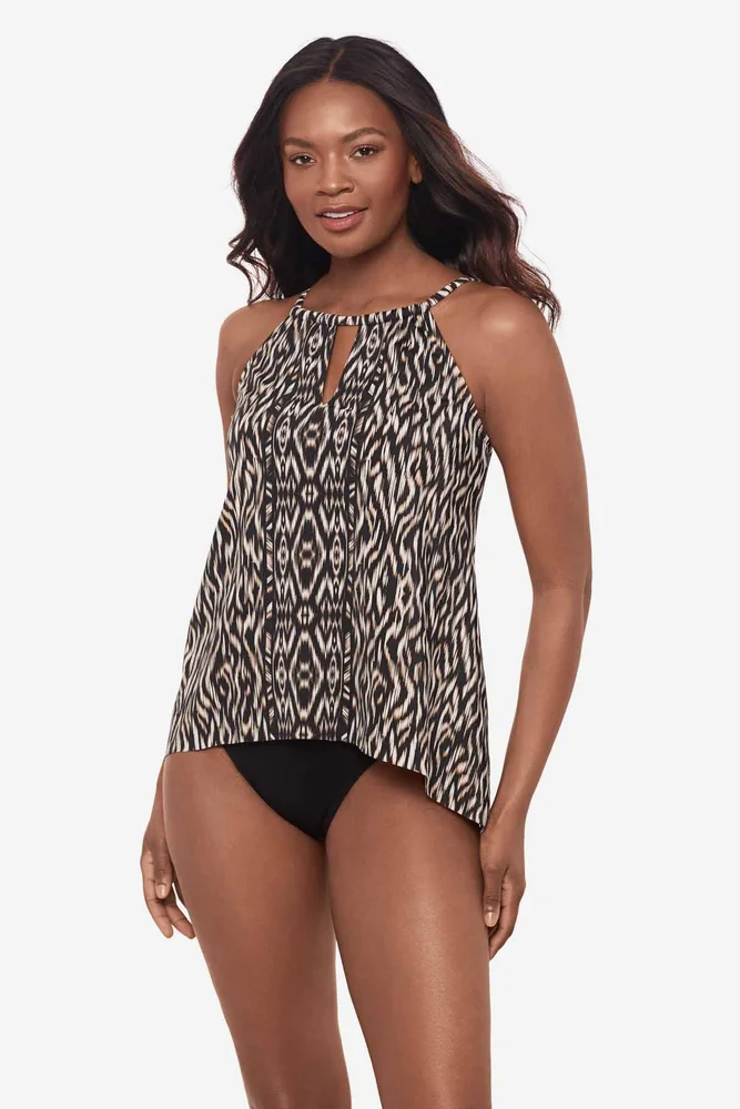 Miraclesuit Peephole Tankini Top in Topkapi