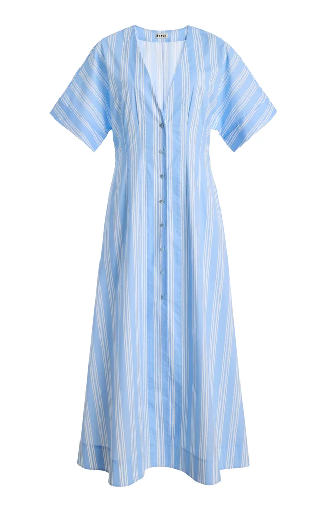 Elle Stretch-Cotton Midi Dress