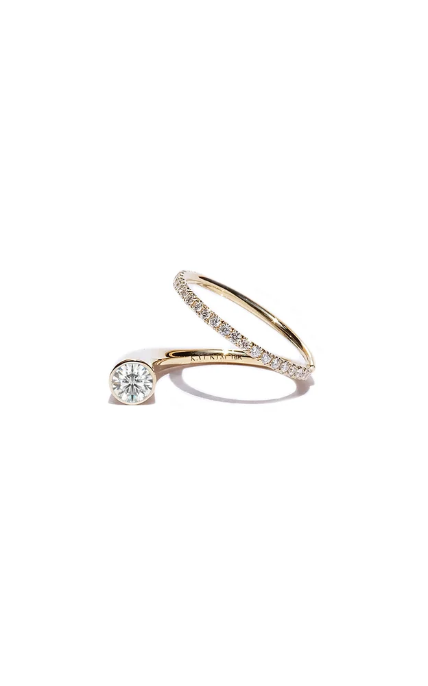 18K Gold Grande Crescendo Flare Diamond Ring