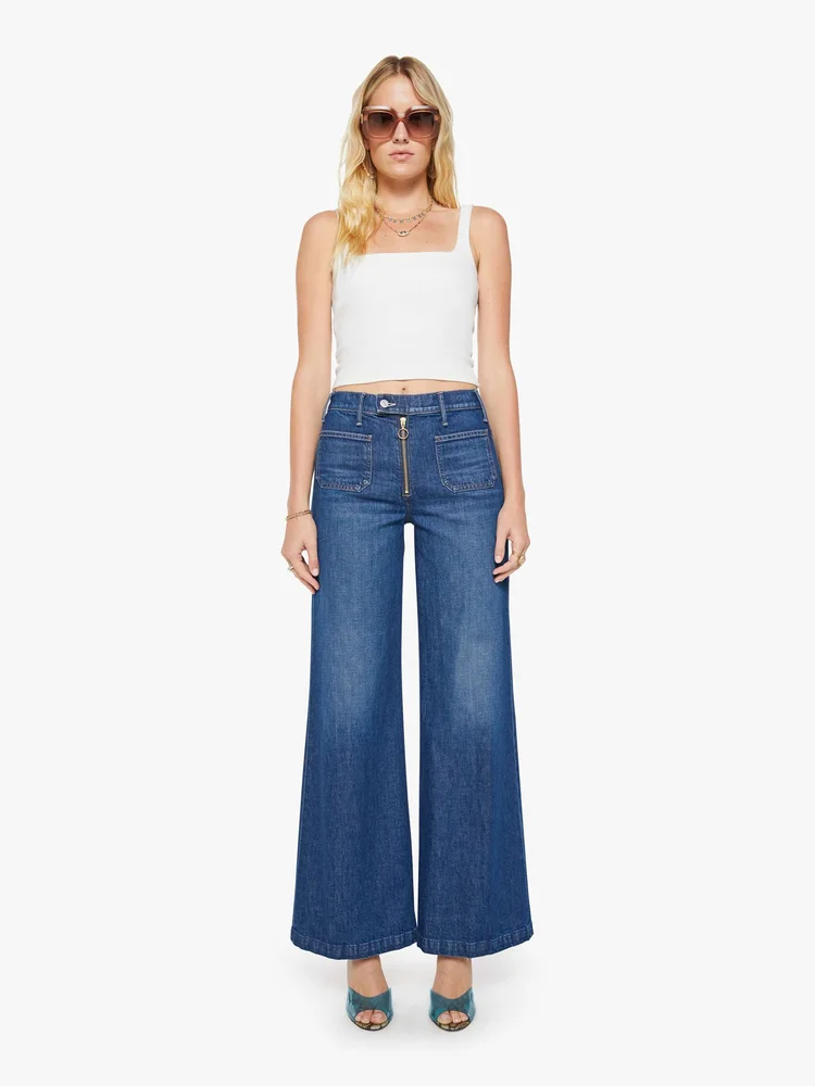 The Patch Pocket Hustler Roller Exposed Zip Heel in Made In The Shade