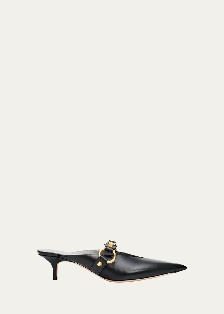 45mm City Leather Mules