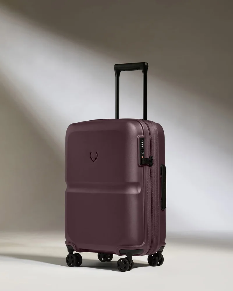 Expandable Carry-on Luggage in Lagoon Purple - Single Stripe