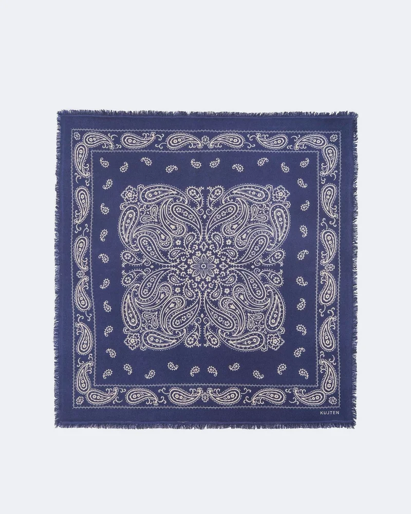 Large Raw Denim Aron Bandana
