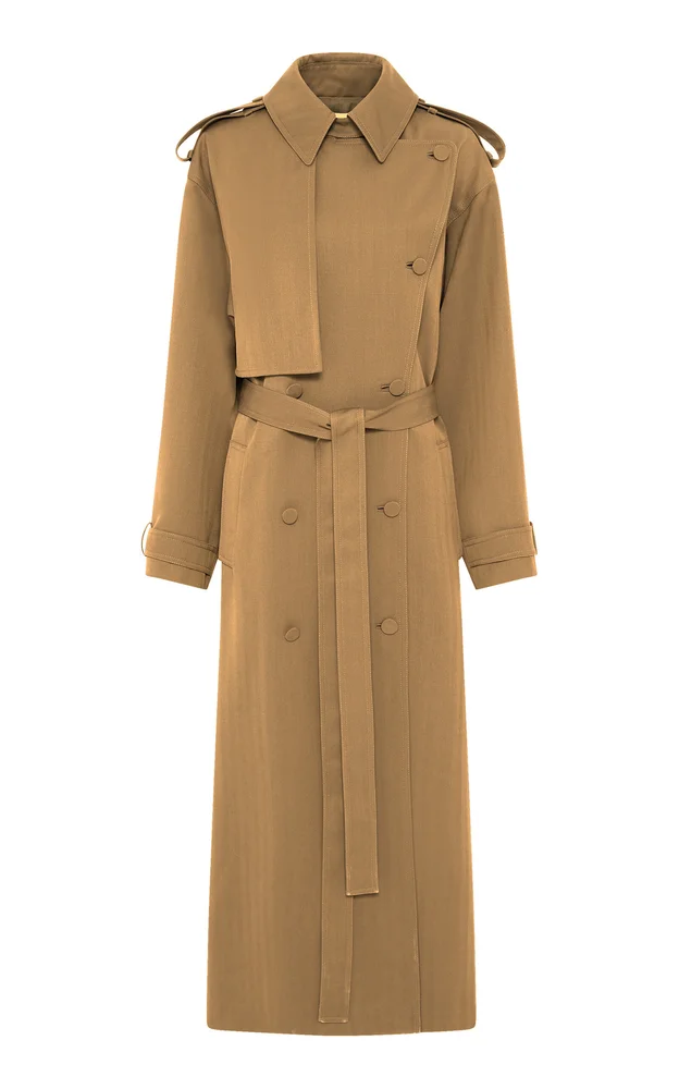 Tellus Double-Breasted Virgin-Wool Coat
