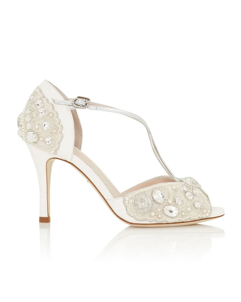 Mirabelle Ivory Suede High Heel