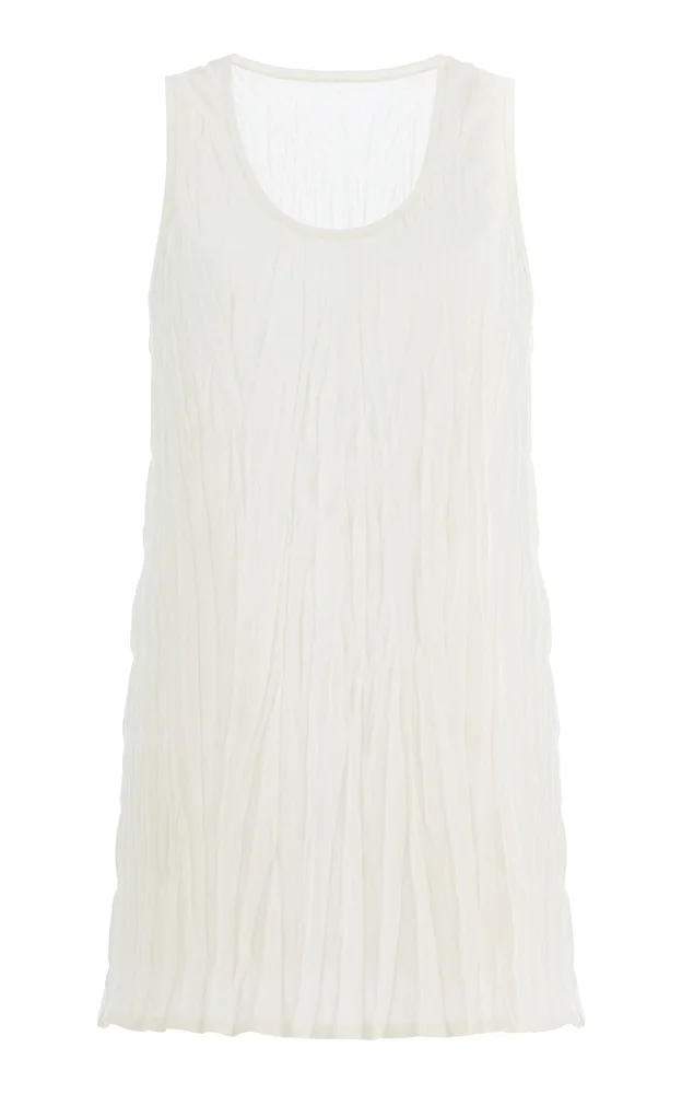 Crinkled Knit Tank