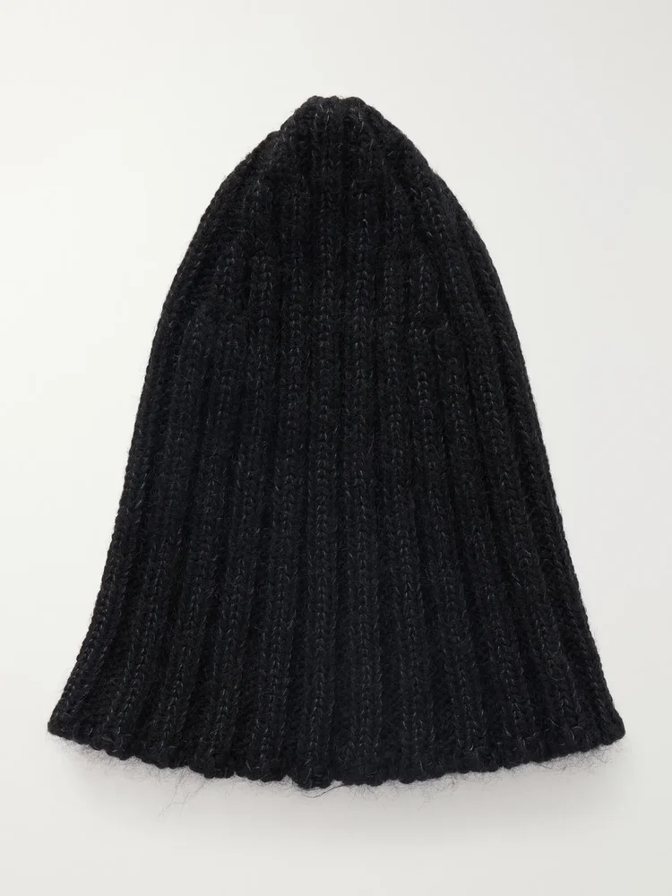 Lake Cashmere, Mohair and Silk-Blend Beanie