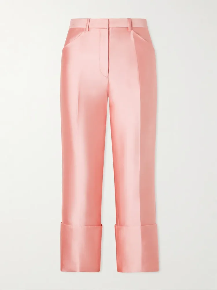 Eva satin skinny pants