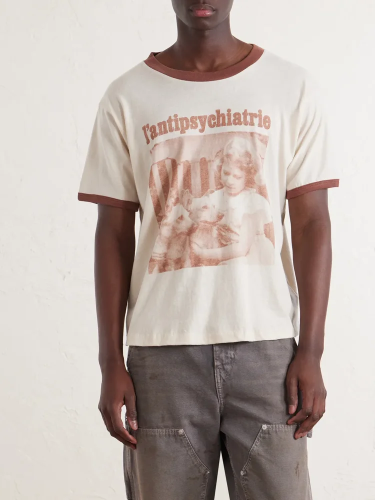 L'Antipsychiatrie Printed Cotton-Jersey T-Shirt