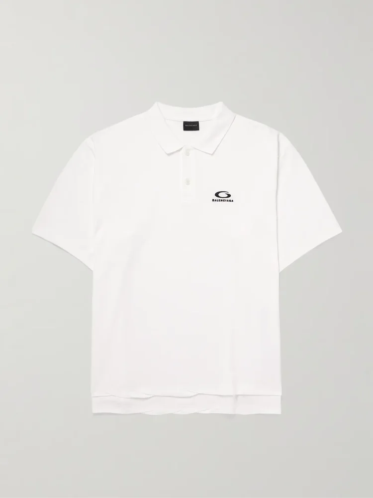 Logo-Embroidered Cotton-Piqué Polo Shirt