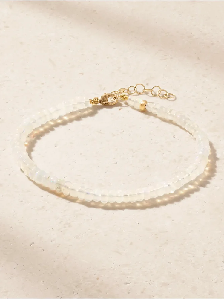 14-karat gold opal bracelet