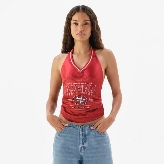 Women's Scarlet San Francisco 49ers Jersey Halter Top