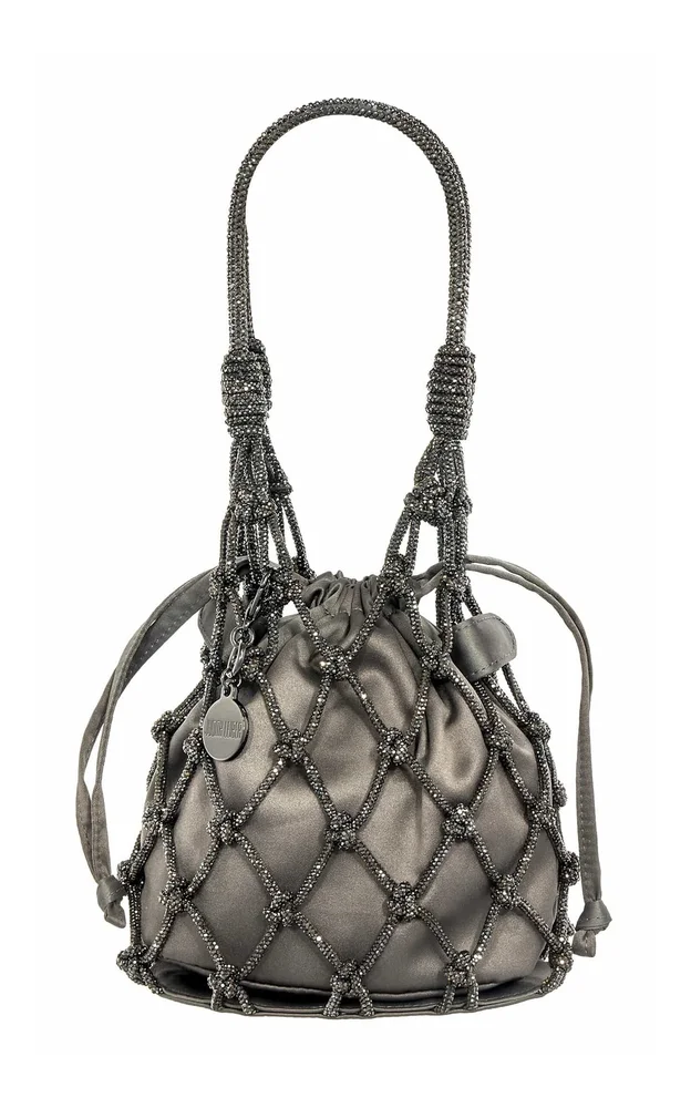 Sparkle Net Satin Pouch