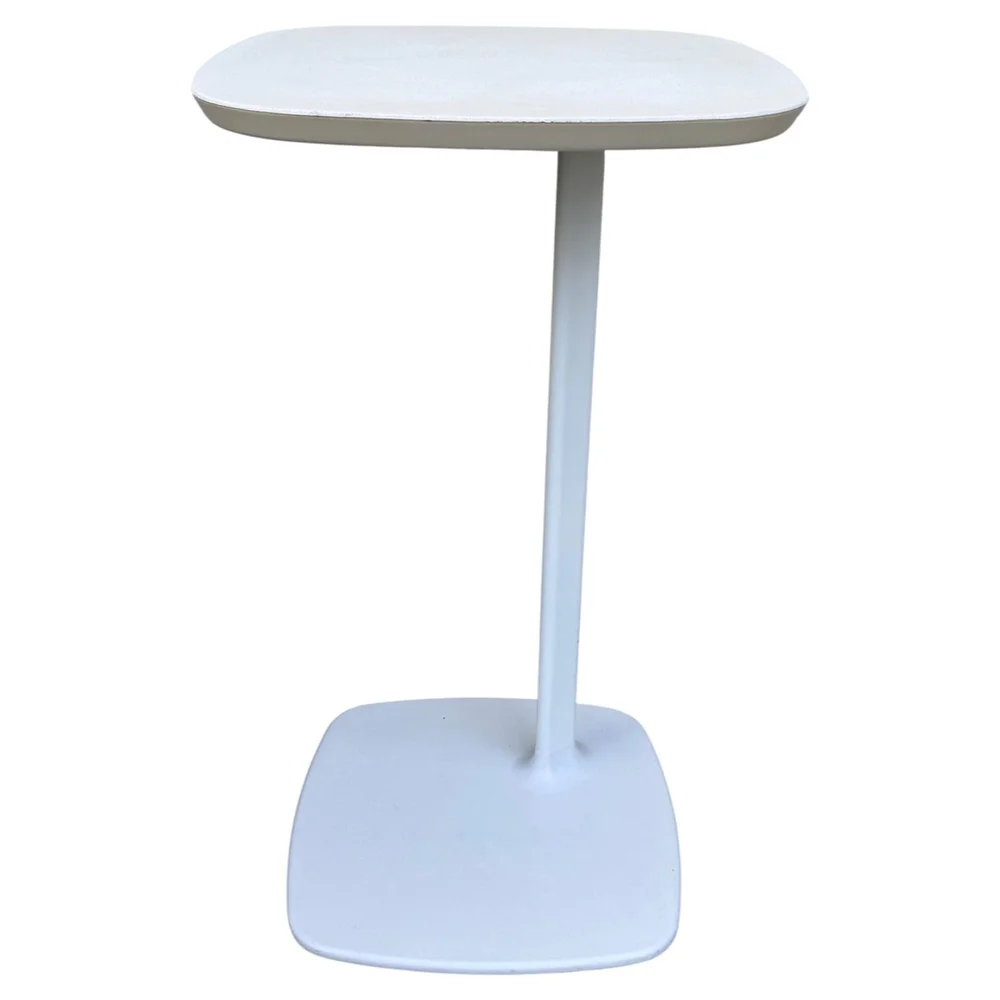 Allermuir "Host" HLT1 Side Table, Simon Pengelly, White Aluminum, 2014