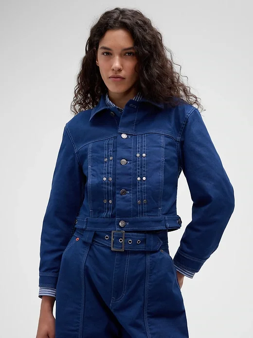 gap.com Gap Studio Crop Canvas Jacket