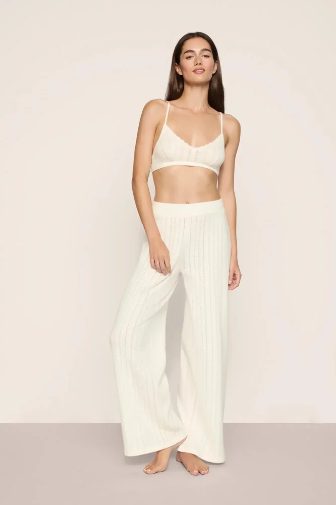 Pointelle Sweater Bralette