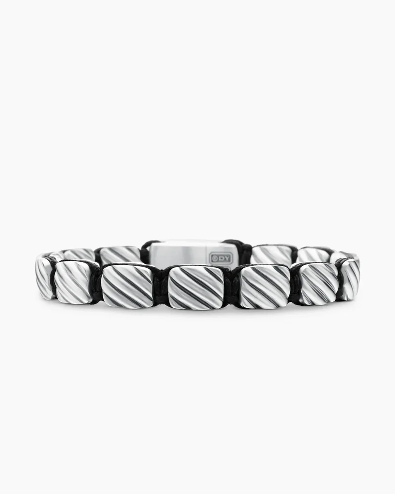 Sculpted Cable Woven Tile Bracelet 8.5mm