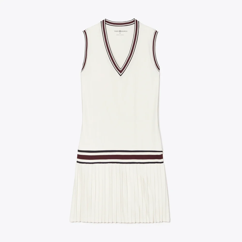 Performance Jersey V-Neck Tennis Dress