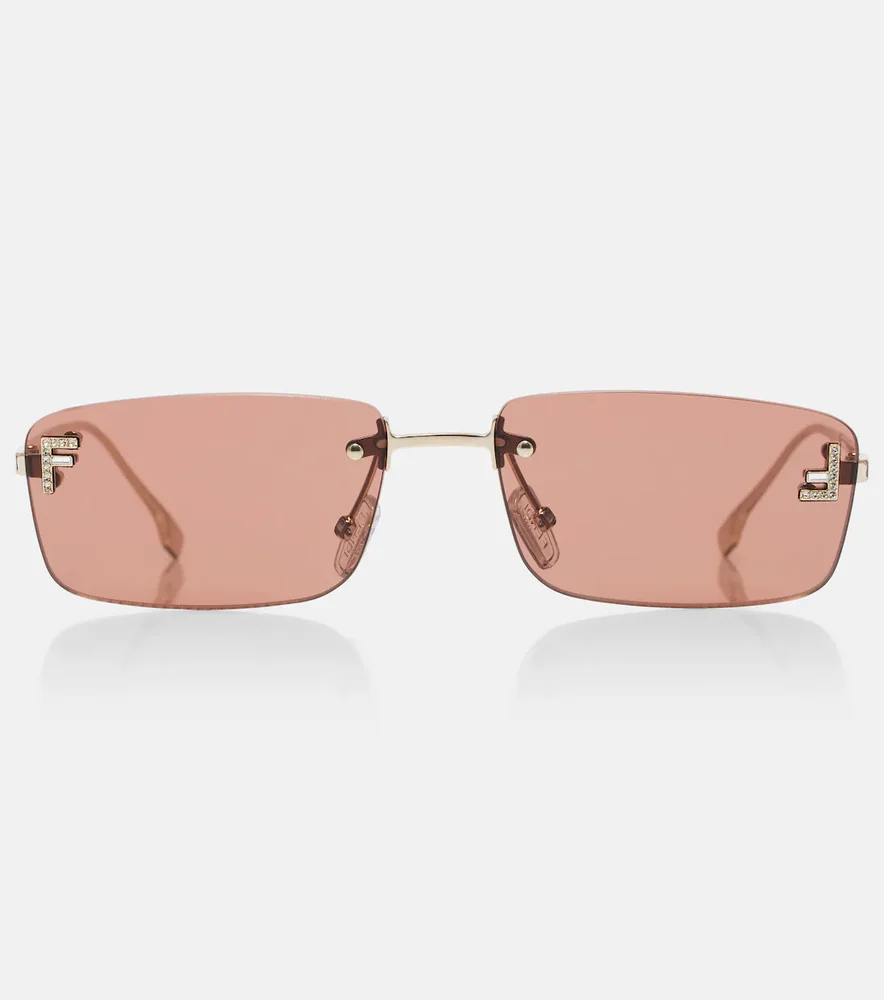 First Crystal rectangular sunglasses