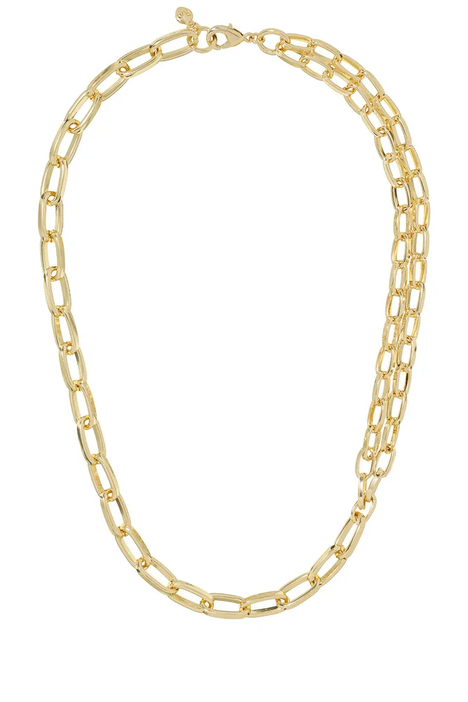 The Paperclip Double Chain Necklace