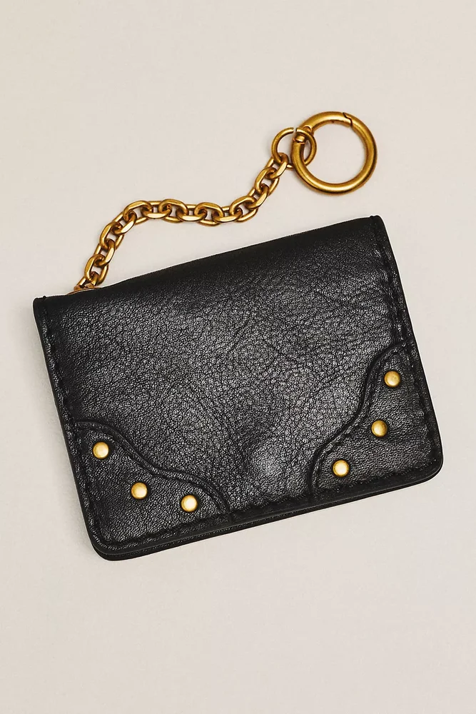 Arina Leather Keychain Card Wallet