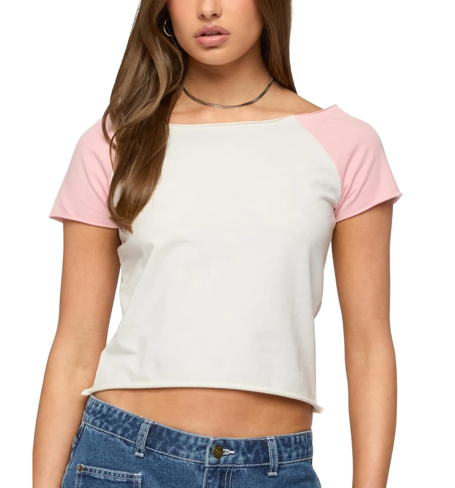 Liva Contrast Raglan T Shirt
