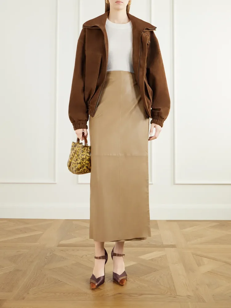 95 crepe-satin pumps