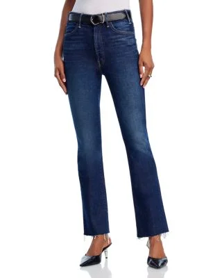 The Hustler Flood Fray High Rise Jeans in Kicks And Riffs