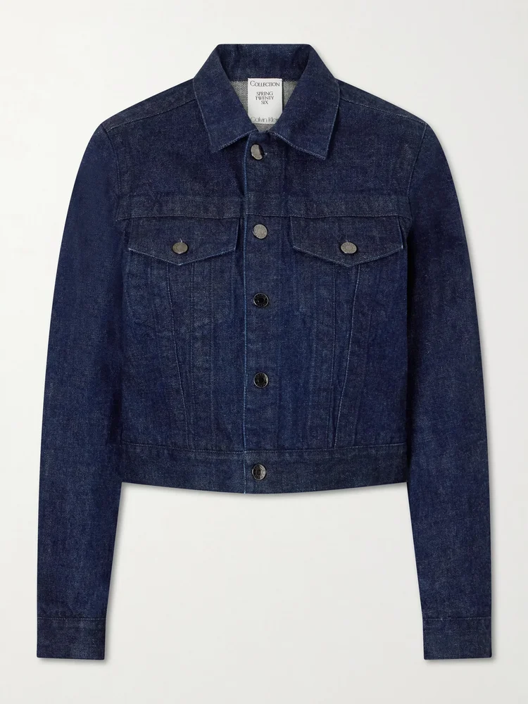 Lynette wool-denim jacket