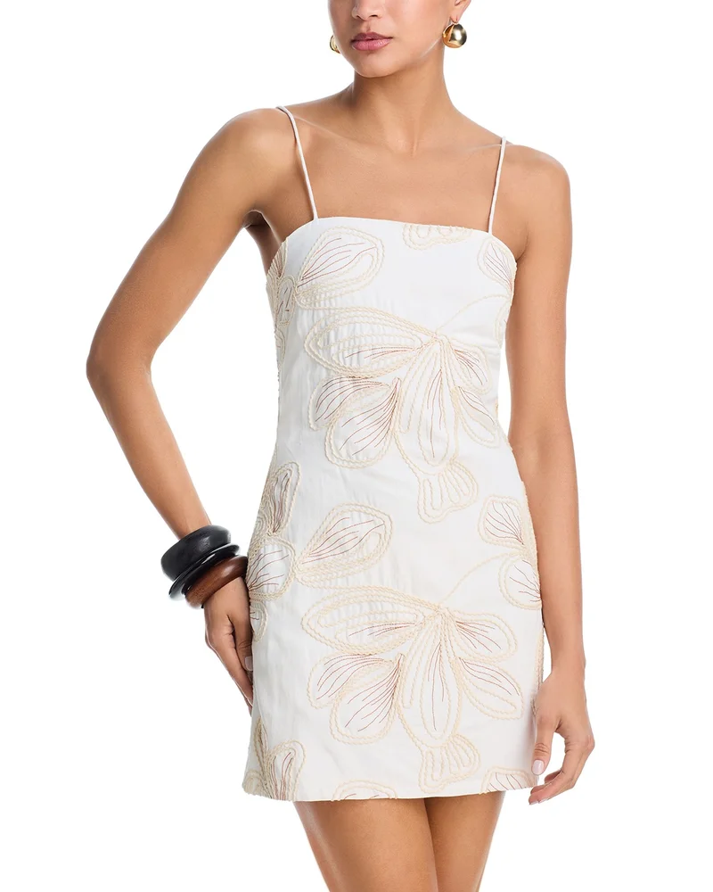 Spaghetti Strap Tie Mini Dress