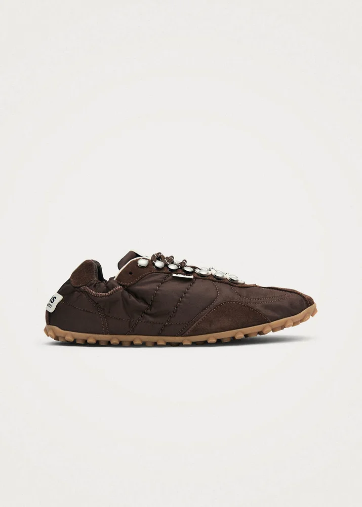 TB.205 Bara Nylon Brown Sneakers