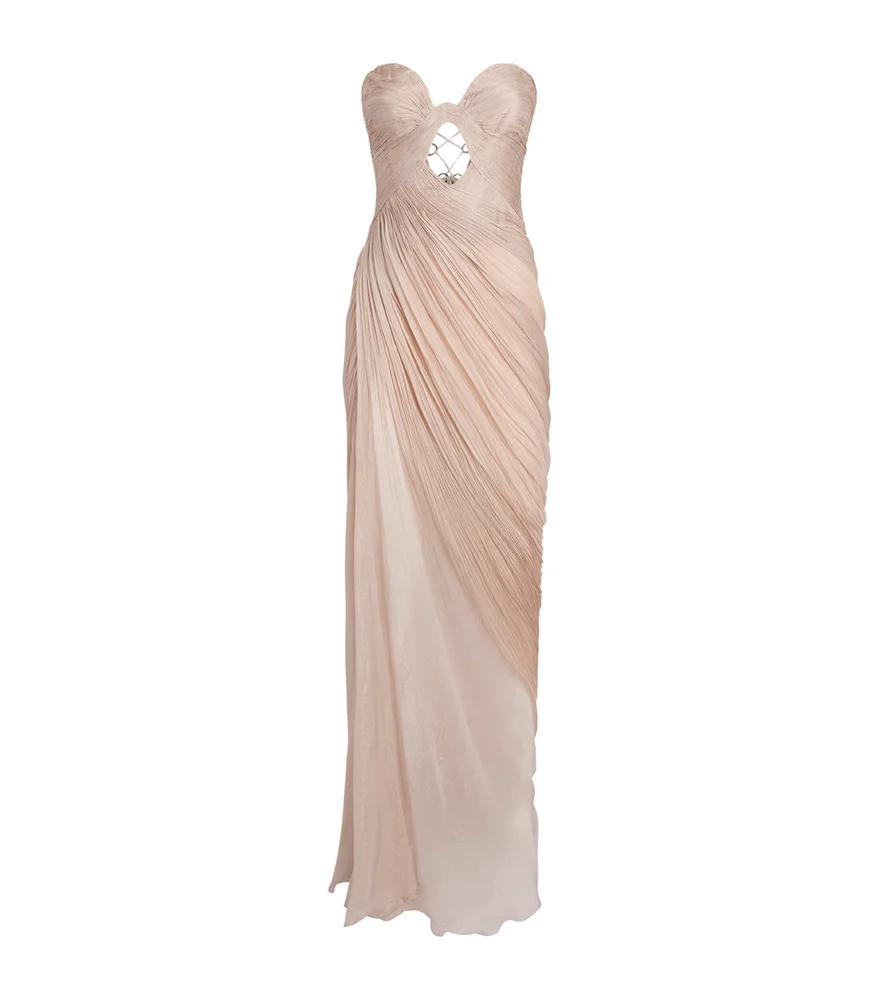 Silk Strapless Zephyra Gown