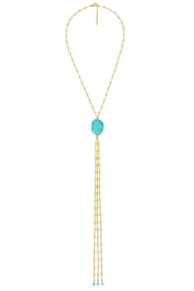 x REVOLVE Turquoise Bolo Necklace
