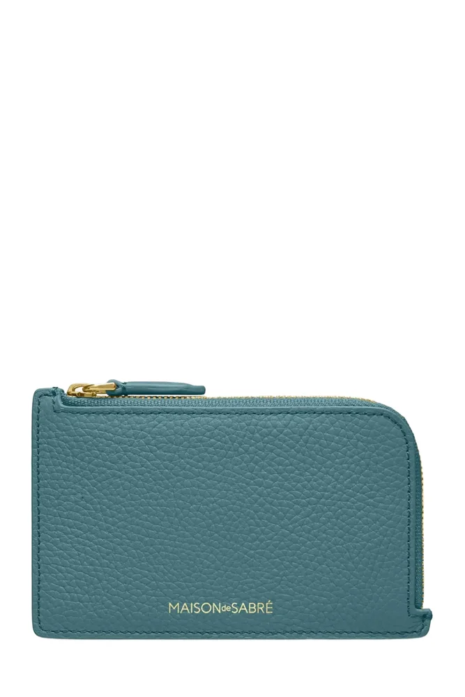 Leather Zip Card Holder