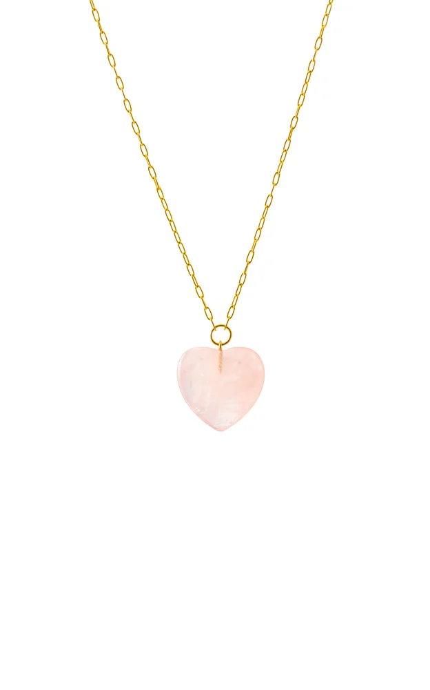 Rose Quartz Heart Necklace