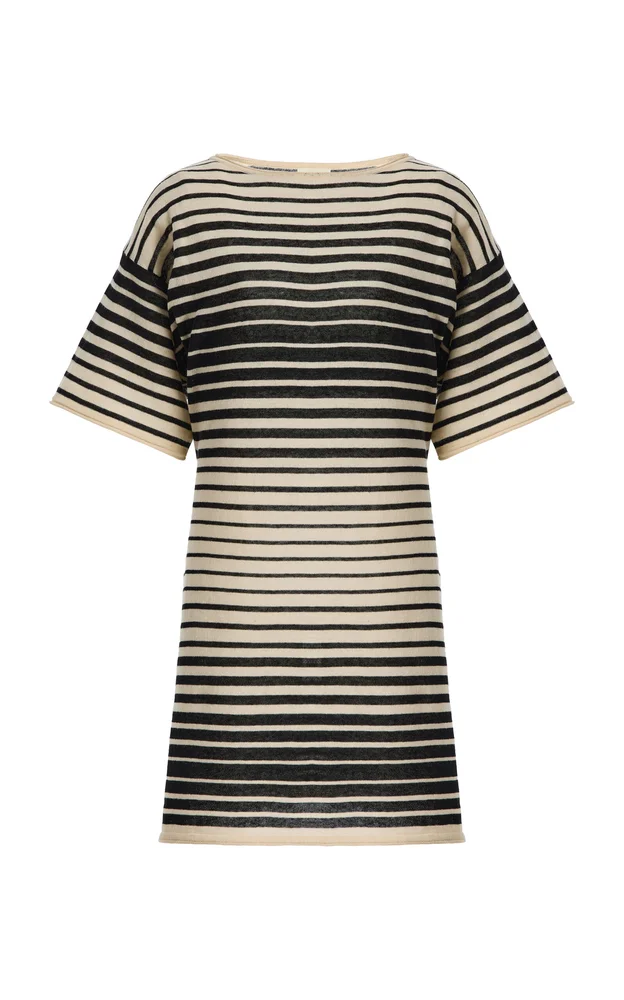 Ombre Striped Knit Mini Dress