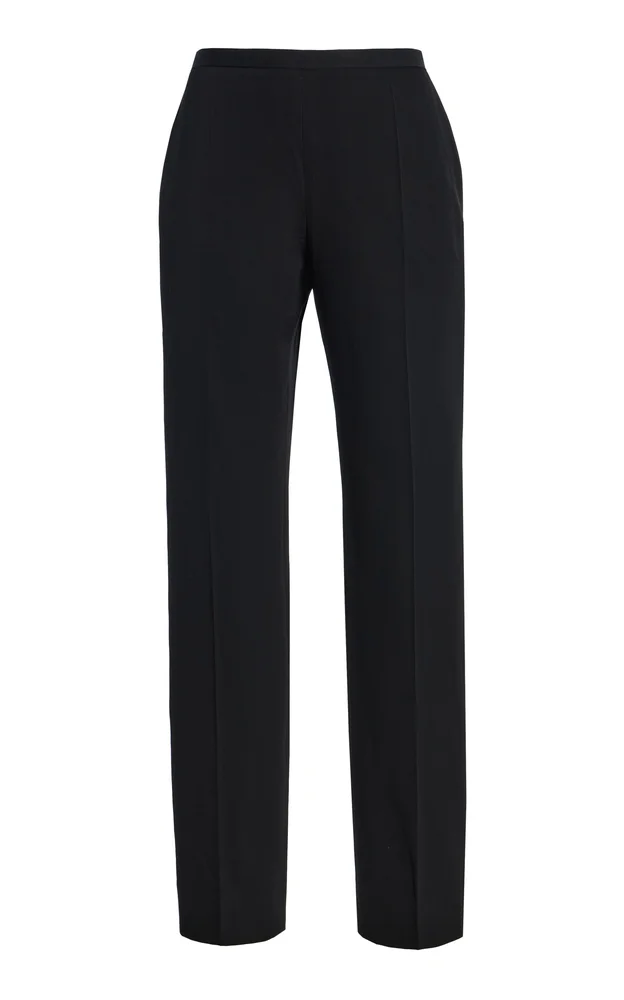 Cyril Wool Straight-Leg Pants