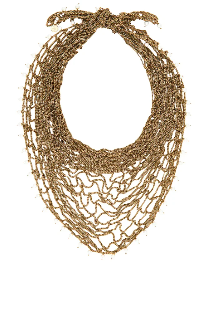 Chain Bandana With Freshwater Pearls