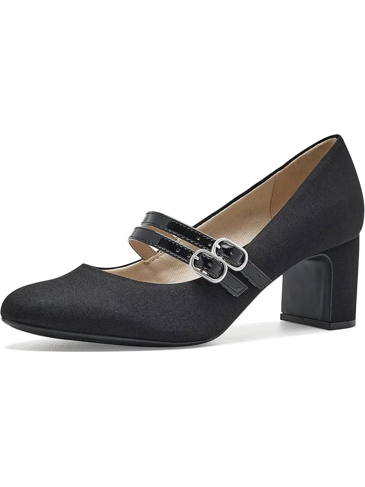 True Block Heel Mary Jane Dress Shoe