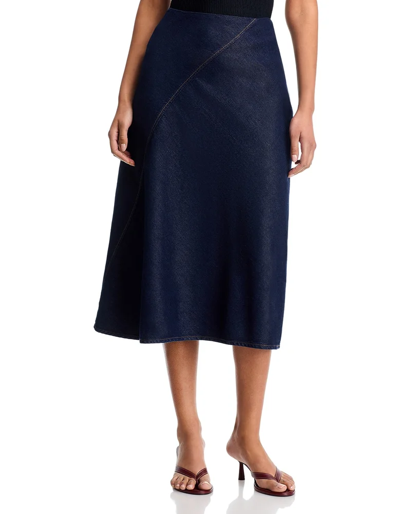 Ultra Featherweight Lisbon Denim Skirt in Oceanrinse