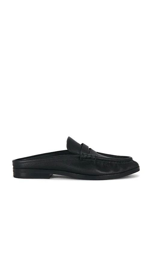 Dean Pebble Leather Loafer Mule